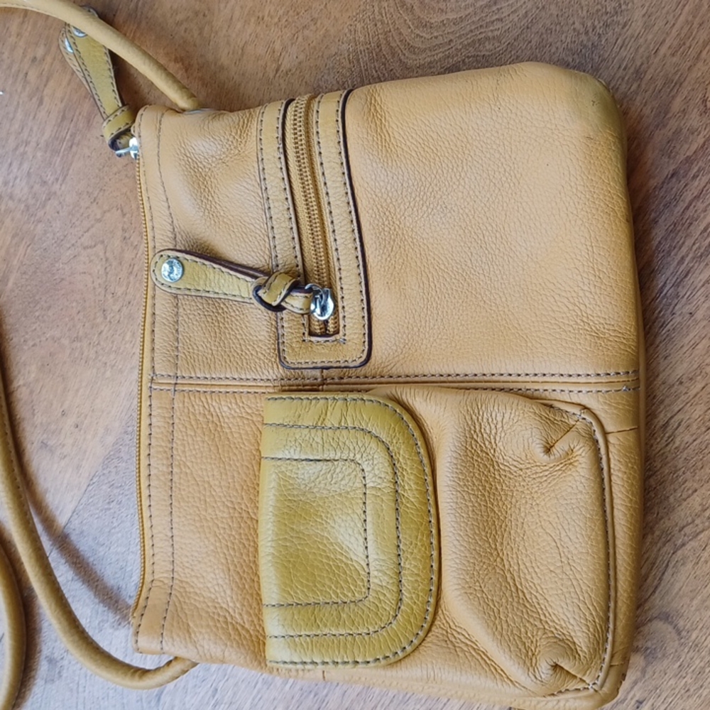 Vintage Tignanello Leather Crossbody Purse - Picture 9 of 11